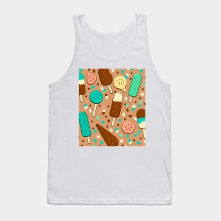 Popsicle and Sprinkles Pattern Tank Top